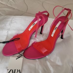 Zara ankle strap heels, size 37